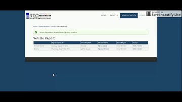 PHP And MySQL Project On RTO Vehicle Registration System