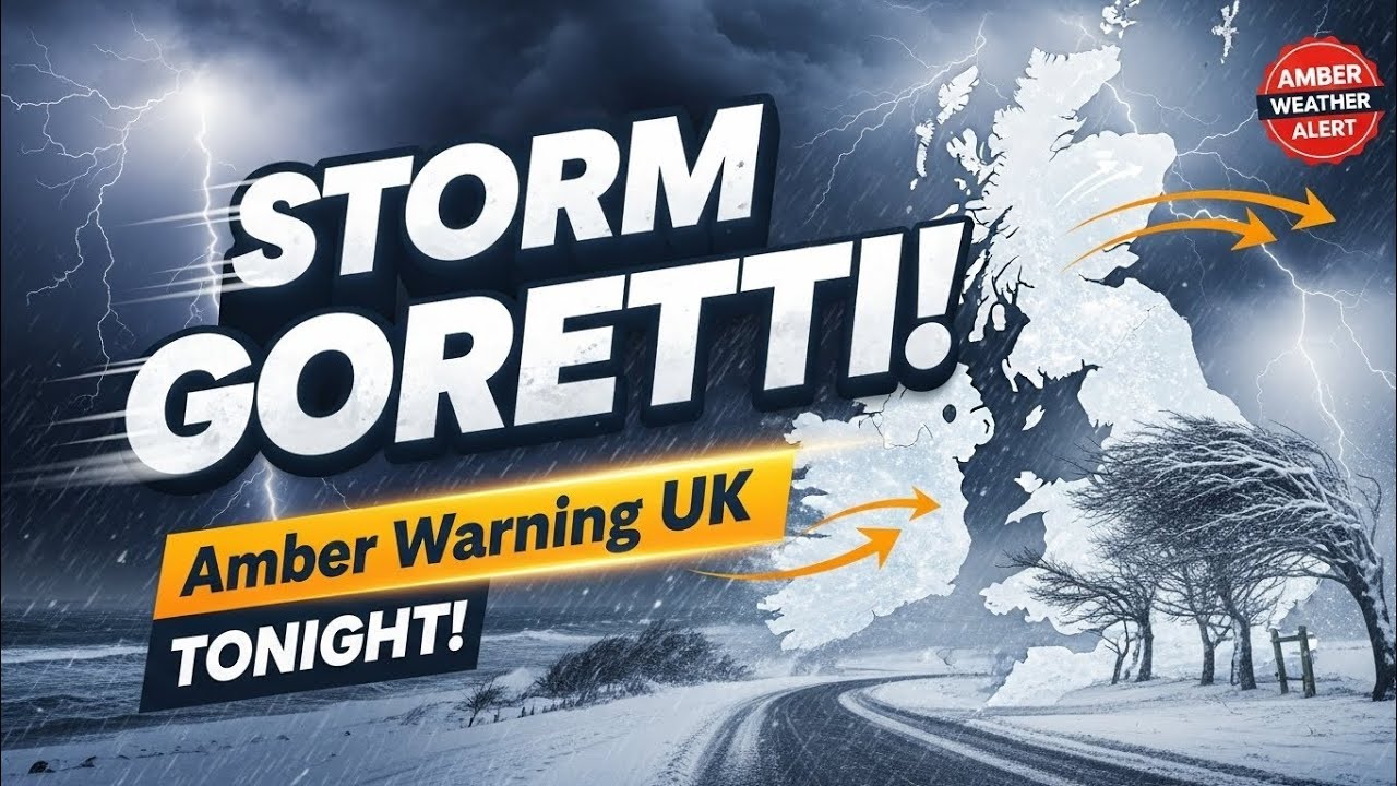Шторм Горетти обрушился на Великобританию: сегодня вечером объявлены оранжевые предупреждения, си...