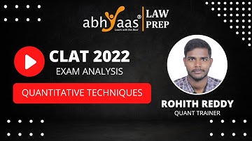 CLAT 2022 Exam Analysis | Quantitative Techniques | Abhyaas LawPrep