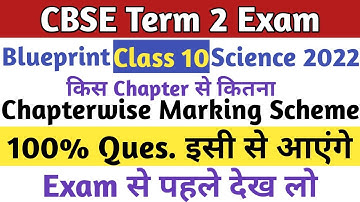 Blueprint of Class 10 Science | Blueprint Class 10 Science 2022 | CBSE Term 2 Exam