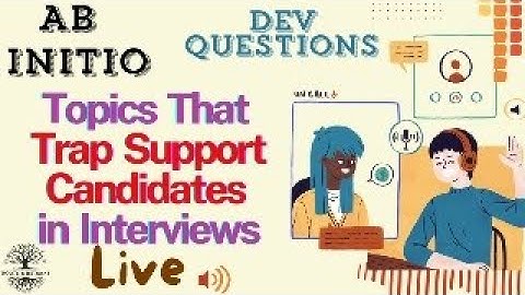 🚨**LIVE** Abinitio interview Trap Questions for Support/Admins!