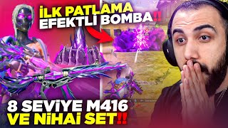 YENİ 8 SEVİYE M416 VE GÖLGE NİHAİ SET GELDİ!! 😮 OYUNUN İLK PATLAMA EFEKTLİ BOMBASI!! | PUBG MOBILE