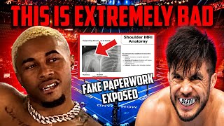 DEENTHEGREAT SCARED FOR HIS LIFE PULLS OUT OF FIGHT WITH FAKE INJURY