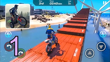 Bike Stunt Xtreme - Mega Ramp | First Look Gameplay (Android, iOS)