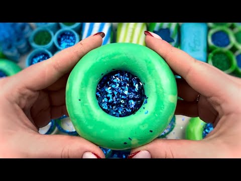 Oddly satisfying ASMR video | Peeling off the film | Soap crushing boxes with glitters