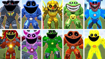 EVOLUTION OF NEW ALL MECHA TITAN SMILING CRITTERS POPPY PLAYTIME CHAPTER 3 In Garry