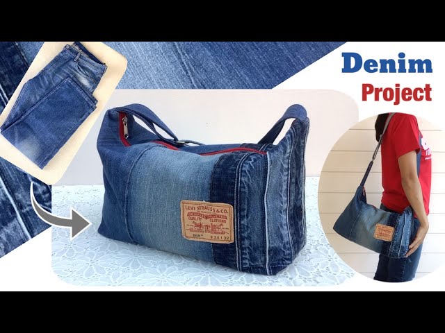 Recycled Denim Bag. Free Pattern & Tutorial ~ DIY Tutorial Ideas!