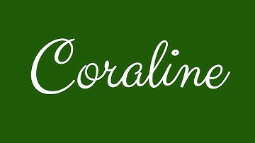 Learn how to Sign the Name Coraline  Stylishly in Cursive Writing