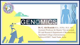Genomics- Dr. G. Abi Beaulah