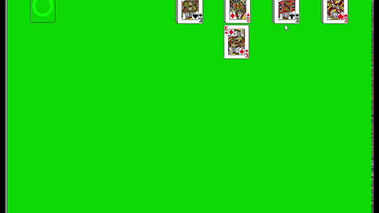 windows 3 1 solitaire victory youtube