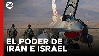 🚨 MEDIO ORIENTE | ¿Cuál es el poder terrestre, aéreo y naval de Irán e Israel?