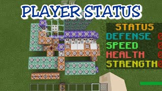 Player Status Screen in Minecraft PE (Command block Creation)