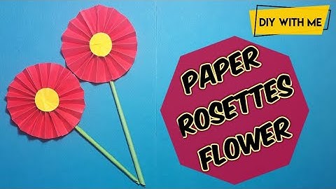 Simple paper rosettes flower | how to make simple paper rosettes flower party decoration with paper
