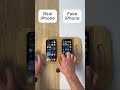 Fake iPhone vs Real iPhone 🤯 One of These Is a Scam! #fakeiphone #realiphone #techreview #shorts