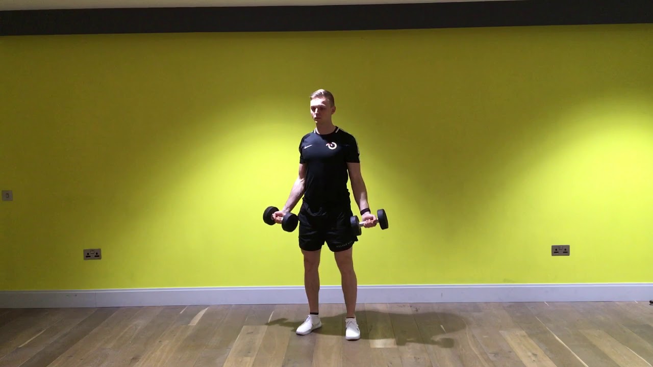 Dumbbell bicep curl (underhand grip) YouTube
