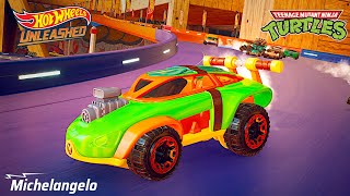 HOT WHEELS UNLEASHED – New Car Michelangelo – TMNT – Pass Vol. 2