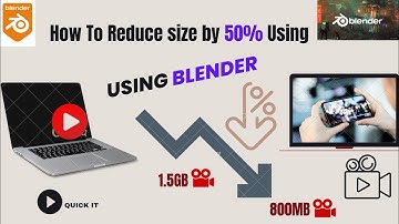 How to compress video without losing its quality using BLENDER?