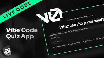 Live/Vibe Code: Vercel V0 Quiz App