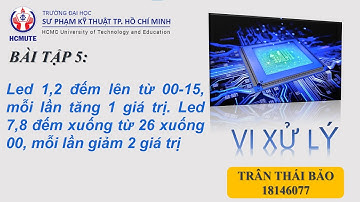 Pic16F887 8 led 7 đoạn đếm lên xuống đồng thời