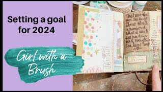 Junk Journal January 2024 Day 1 - Resolutions
