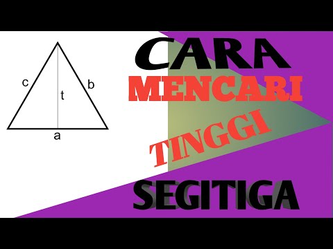 Video: Cara Mencari Ketinggian Piramid Segitiga Biasa