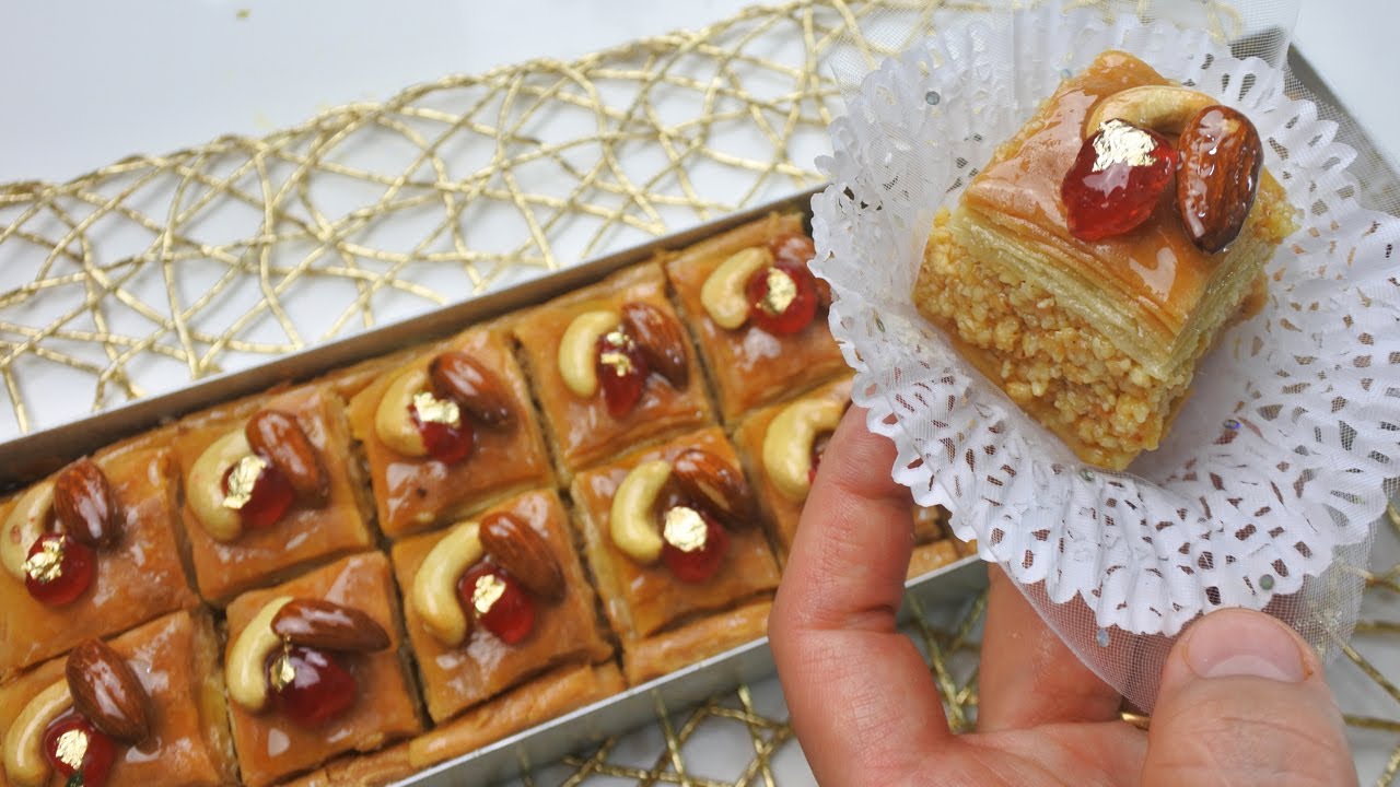 بقلاوة مورقة ومقرمشة وحشو معسل بدون الة التوريق مع جميع اسرار نجاحها نتحدى اي وحدة متنجحلهاش