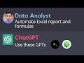 Automate boring excel tasks with these new gpts