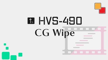 【Tutorial】"HVS-490" Video Switcher｜CG Wipe