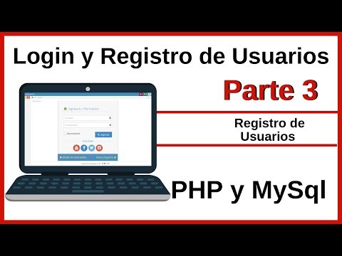 Login y registro de Usuarios en PHP Clase 3: Registro de Usuarios