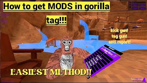How to get MODS in Gorilla Tag!! (Easiest Method) wireless! (II