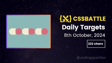 CSS Battle Daily Targets Solution | October 8, 2024 | #html #css #cssbattle