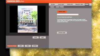 Soundslides Plus tutorial Part 1: Making your slideshow