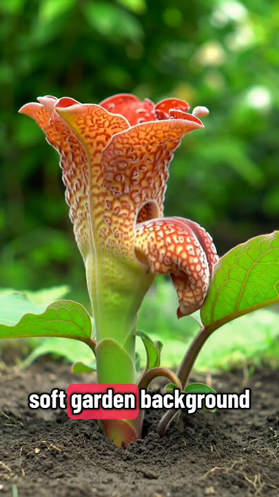 An 8-second timelapse shows a rafflesia growing from the moist soil #shorts #timelapse #flower