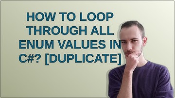 How to loop through all enum values in C#?