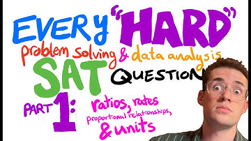 Every (HARD) ratios, rates, & units SAT question