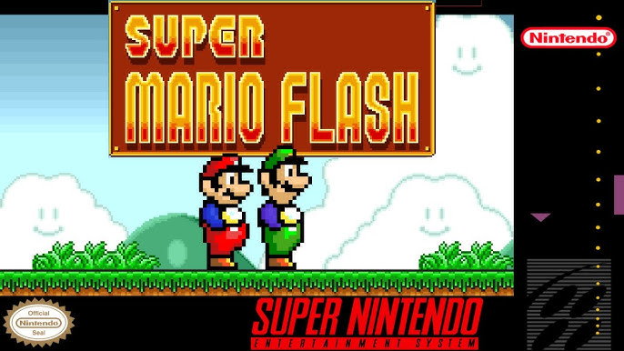 SUPER MARIO FLASH. O JOGO QUE MISTURA VÁRIOS JOGOS DO MARIO. 