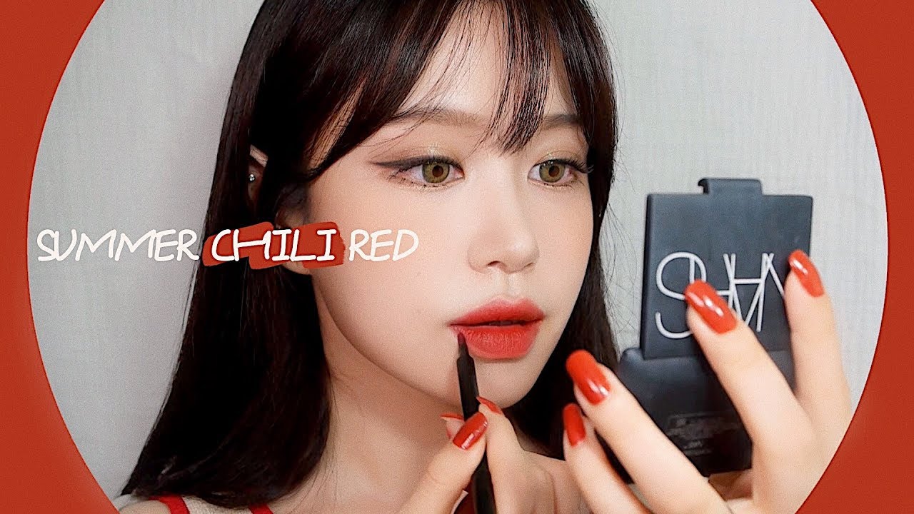 레드 칠리 토마토 메이크업🍅(+그린 렌즈👀)ㅣRED CHILI KHAKI MAKEUP l sōʜʏᴇᴏɴ 소현