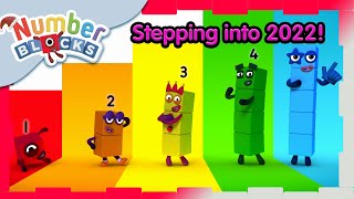 numberblocks stepping into 2022 happy new year learn to count