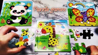 PUZZLE GAMES FOR KIDS | PANDA 🐼 BUTTERFLY 🦋 GIRAFFE 🦒