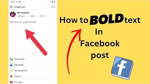 How to bold text in Facebook post 2023(For both android and iPhone)