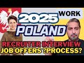 2025 POLAND RECRUITMENT AGENCY INTERVIEW | JOBS ? | CONDITIONS ? | SALARY ? | RESIDENCE PERMIT ?