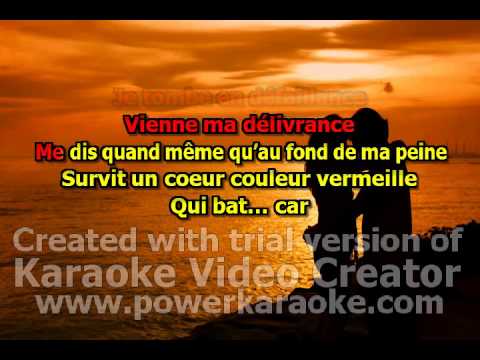 Mylène Farmer Bleu noir karaoké