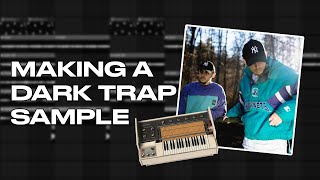 Making a DARK TRAP sample (CuBeatz, 808 Mafia, Metro Boomin)