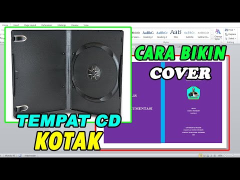 Cara Membuat Cover untuk Tempat CD  Kotak warna Hitam yang Persegi Panjang