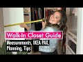 Walk-In Closet Guide | Measurements, IKEA PAX, Planning, Tips