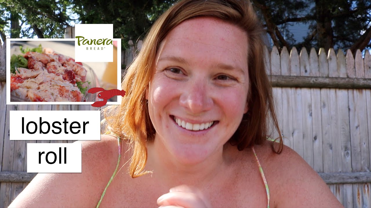 trying the lobster roll at Panera Bread YouTube