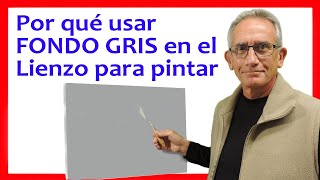 😲¡Còmo Pintar con òleo sobre base gris!😮 👉🏼¿Por qué usar COLOR GRIS en el Lienzo para pintar?