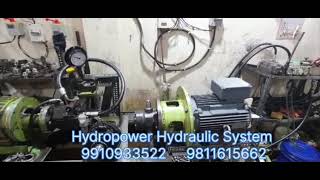 Testing video of Yuken hydraulic AR 16 piston pump in Hydopower hydraulic System