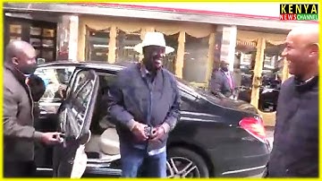 Raila in UK - See what happened when he arrived in London
