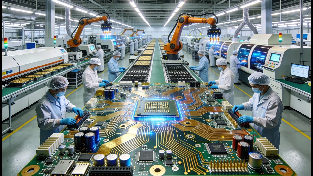 Inside a Modern Motherboard Factory: From Electronic Components to Finished Boards (Full Process)